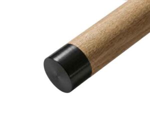 Svart ändknopp för 45mm träledstång